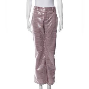 FUNG LAN AND CO. x Ssense Plaid Print Wide Leg Pants